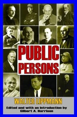 Cover for Walter Lippmann · Public Persons (Hardcover Book) (2017)