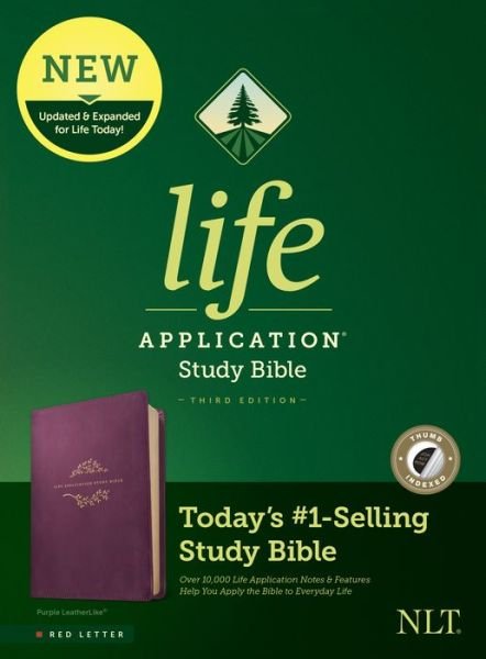 Cover for Tyndale · NLT Life Application Study Bible, Third Edition, Purple (Leather Book) (2021)