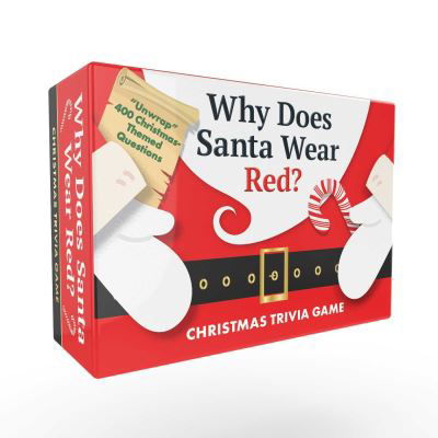Cover for Adams Media · Why Does Santa Wear Red? Christmas Trivia Game: &quot;Unwrap&quot; 400 Christmas-Themed Questions (Flashcards) (2024)