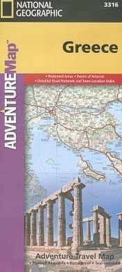 Cover for National Geographic Maps · Greece: Travel Maps International Adventure Map (Kartor) (2022)