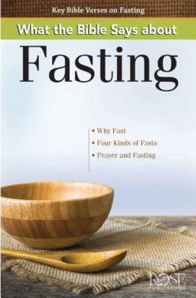 Cover for Rose Publishing · What the Bible Says about Fasting 5pk (Book) (2016)