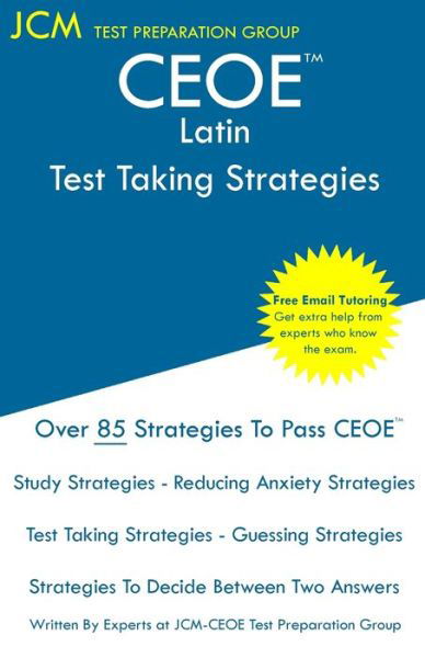 Cover for Jcm-Ceoe Test Preparation Group · CEOE Latin - Test Taking Strategies (Paperback Book) (2019)