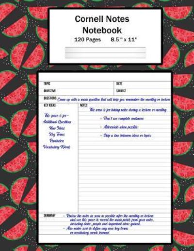 Cover for Cricket Creek Creatives · Cornell Notes Notebook (Paperback Book) (2018)