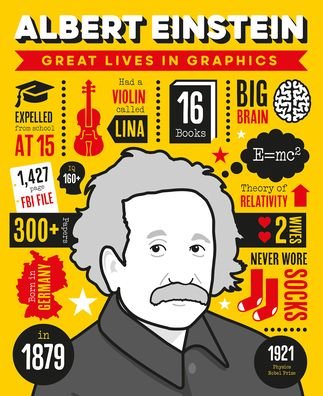 Cover for Button Books · Great Lives in Graphics: Albert Einstein (Hardcover Book) (2021)