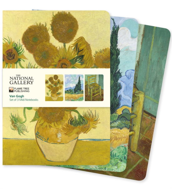 National Gallery: Van Gogh Set of 3 Midi Notebooks - Midi Notebook Collections - - Books - Flame Tree Publishing - 9781804179215 - September 24, 2024