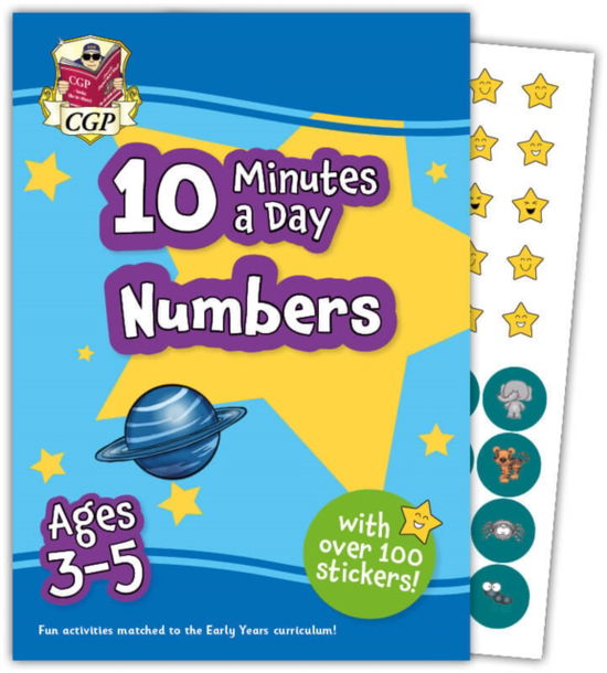 Cover for CGP Books · 10 Minutes a Day Numbers for Ages 3-5 (with reward stickers) - CGP Reception Activity Books and Cards (Taschenbuch) (2023)