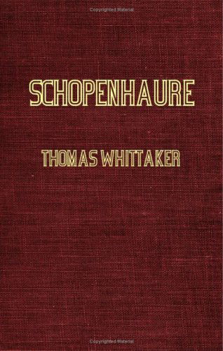 Cover for Thomas Whittaker · Schopenhauer (Paperback Book) (2006)