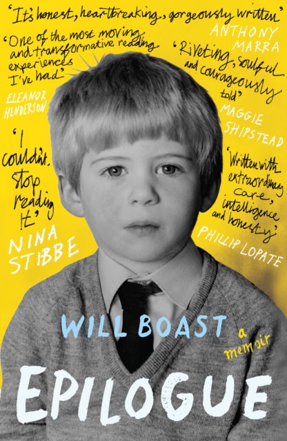 Cover for Will Boast · Epilogue: A Memoir (Paperback Book) (2015)