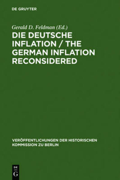 Cover for Gerald D Feldman · Die Deutsche Inflation / The German Inf (Book) (1982)