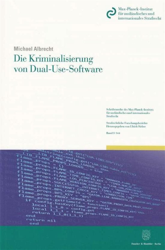 Cover for Albrecht · Die Kriminalisierung von Dual- (Book) (2015)