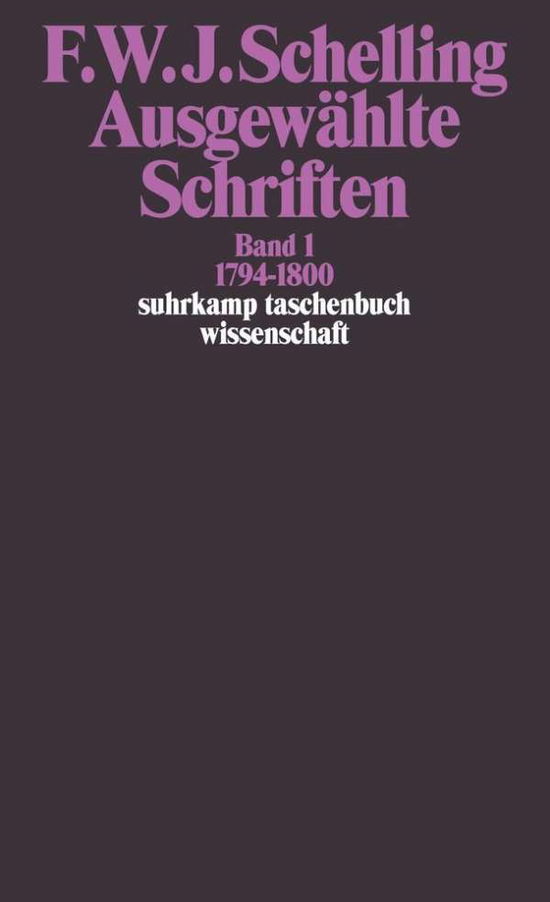 Cover for Friedrich Wilhelm Joseph Von Schelling · Suhrk.TB.Wi.0521 Schell.Schriften.1 (Book)