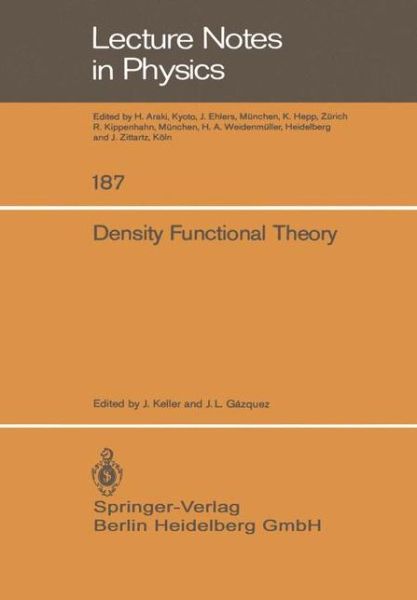 Cover for C. Amador · Density Functional Theory - Lecture Notes in Physics (Paperback Book) (1983)