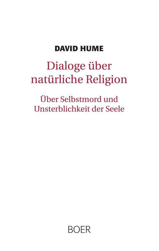 Cover for Hume · Dialoge über natürliche Religion. (Buch)