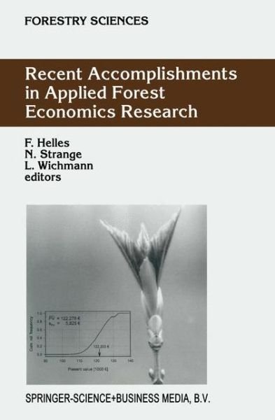 Cover for F Helles · Recent Accomplishments in Applied Forest Economics Research - Forestry Sciences (Taschenbuch) [1st Ed. Softcover of Orig. Ed. 2003 edition] (2010)