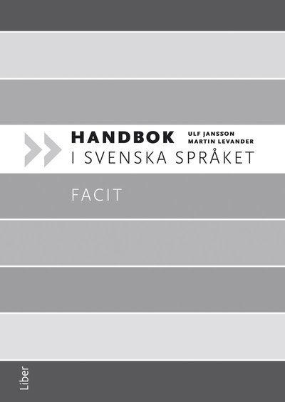 Cover for Martin Levander · Handbok i svenska språket: Handbok i svenska språket Facit (Book) (2012)