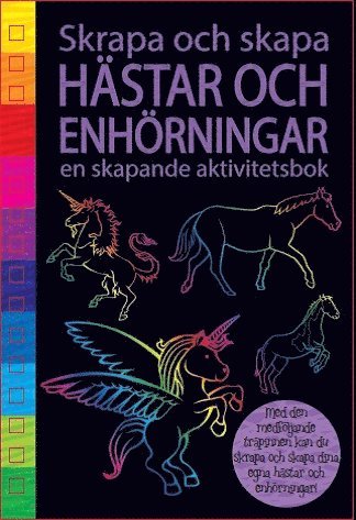 Cover for Malin Berthelson · Skapa och skrapa: Hästar och enhörningar : en skapande aktivitetsbok (Spiral Book) (2017)