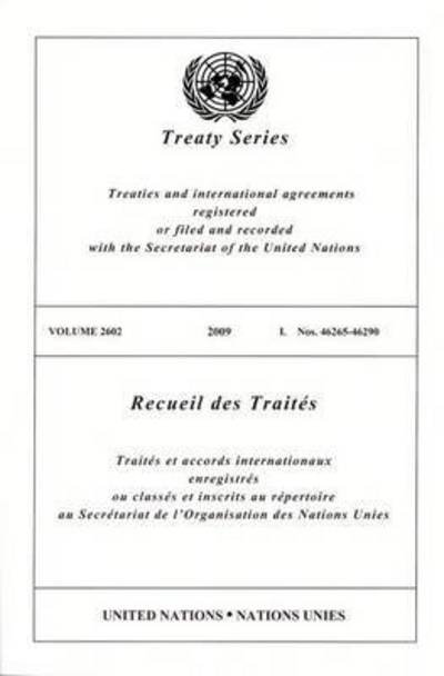 Cover for United Nations · Treaty Series 2602 - Treaty Series (Paperback Book) (2014)