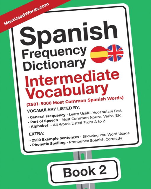 Cover for Mostusedwords · Spanish Frequency Dictionary - Intermediate Vocabulary (Paperback Book) (2018)