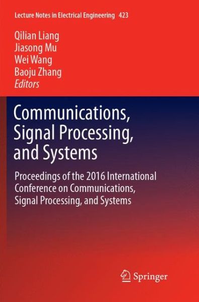 Cover for Communications Signal Processing and Systems (Book) [Softcover reprint of the original 1st ed. 2018 edition] (2018)