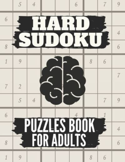 Cover for Aymane Jml · Hard Sudoku Puzzles Book For Adults (Pocketbok) (2021)