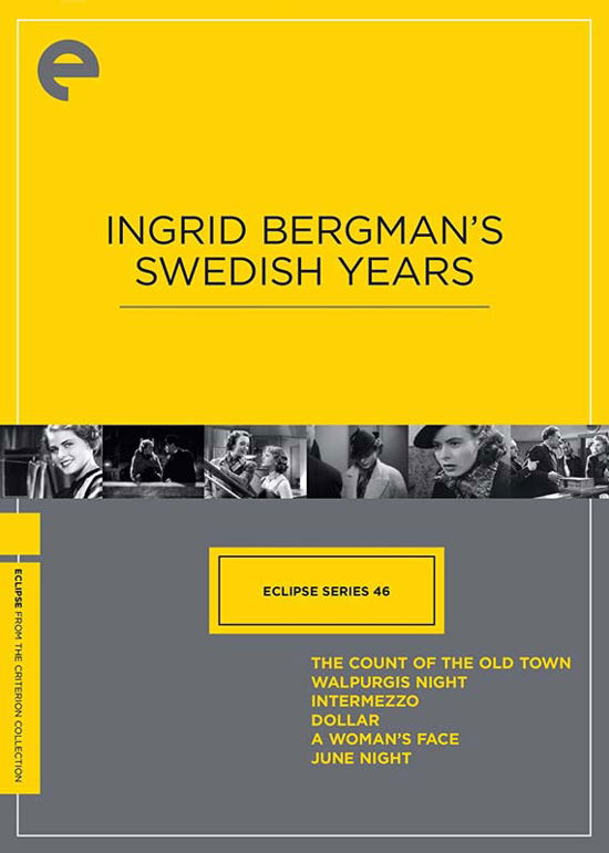 Cover for Criterion Collection · Eclipse 46: Ingrid Bergman's Swedish Years / DVD (DVD) (2018)