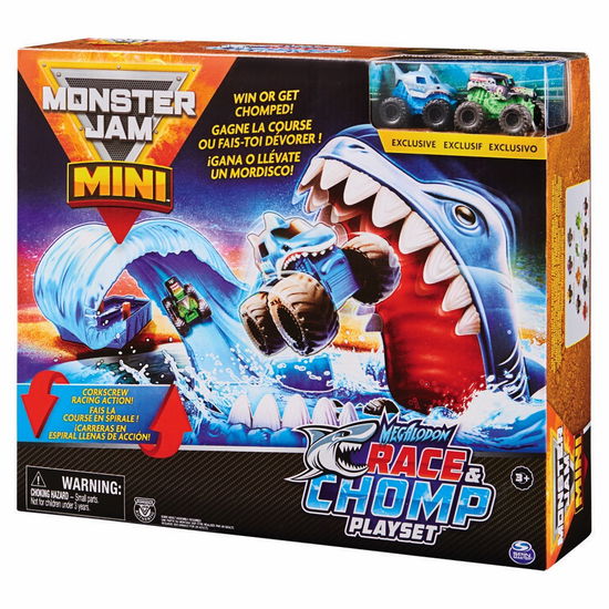 Cover for Spin Master · Spin Master Monster Jam Mini: Megalodon Race &amp; Chomp Playset 1:80 (6060718) (MERCH)