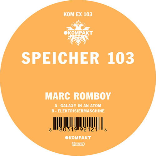 Speicher 103 - Marc Romboy - Music - SPEICHER - 0880319921216 - May 31, 2018