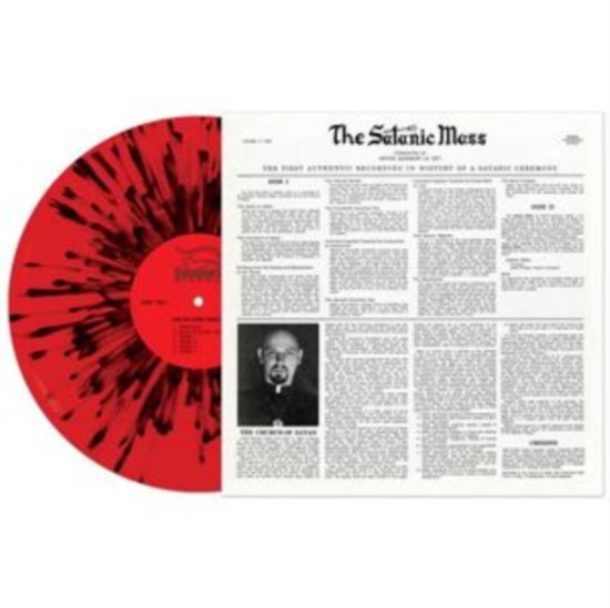 Cover for Anton Lavey · Satanic Mass (Red / Black Splatter Vinyl) (LP) (2023)