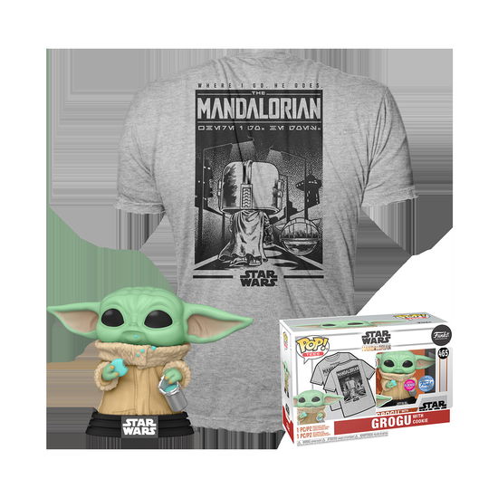 Star Wars The Mandalorian POP! & Tee Vinyl Figur & - Star Wars - Produtos - Funko - 0889698636216 - 25 de março de 2023