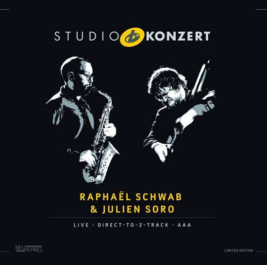 Cover for Schwab,raphael / Soro,julien · Studio Konzert (LP) [Limited edition] (2025)