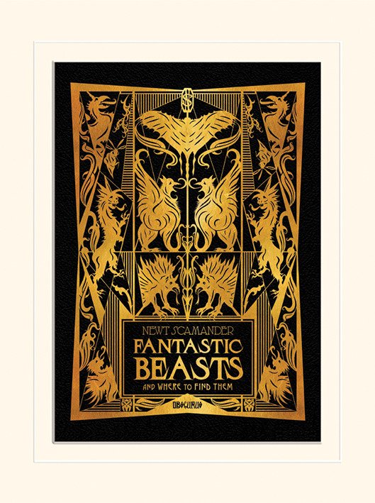 Cover for Fantastic Beasts · The Crimes Of Grindelwald - Fantastic Beasts And Where To Find Them White (Stampa In Cornice 30X40 Cm) (MERCH)