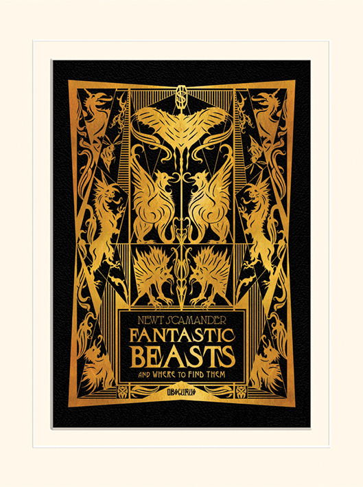 The Crimes Of Grindelwald - Fantastic Beasts And Where To Find Them White (Stampa In Cornice 30X40 Cm) - Fantastic Beasts - Merchandise -  - 5051265825216 - 