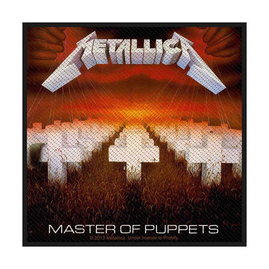 Metallica Standard Woven Patch: Master of Puppets - Metallica - Merchandise - PHD - 5055339746216 - 19. August 2019