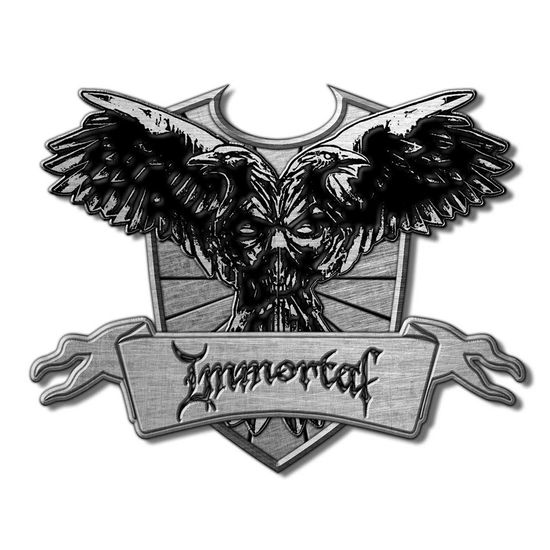 Immortal Pin Badge: Crest (Die-Cast Relief) - Immortal - Produtos - PHM - 5055339791216 - 28 de outubro de 2019