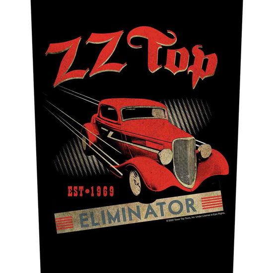 ZZ Top Back Patch: Eliminator - ZZ Top - Gadżety -  - 5056365708216 - 