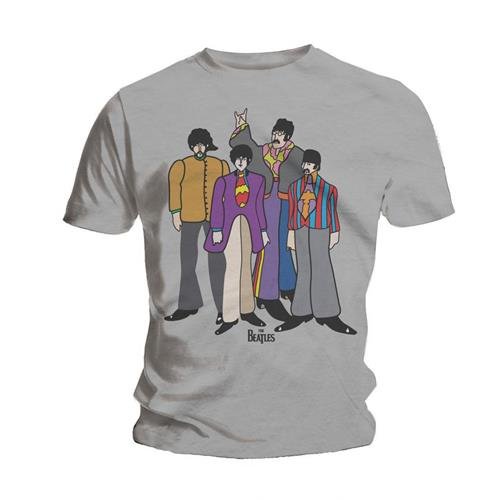 Cover for The Beatles · The Beatles Unisex T-Shirt: Yellow Submarine (XX-Small) (T-shirt) [size XXS] [Grey - Unisex edition]