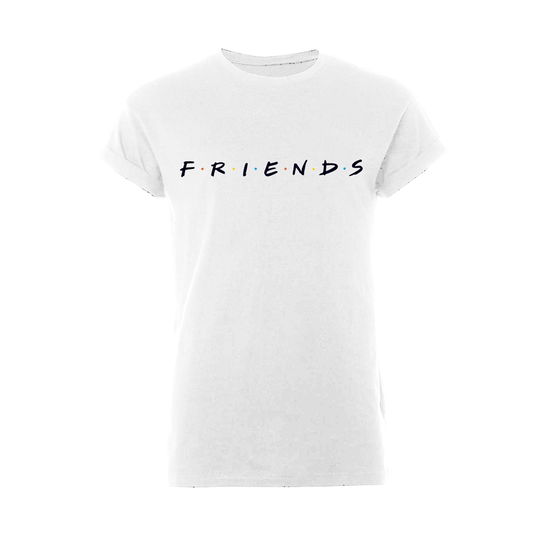 Cover for Friends · Logo (Rolled Sleeve) (T-shirt) [size XL] [White edition] (2018)