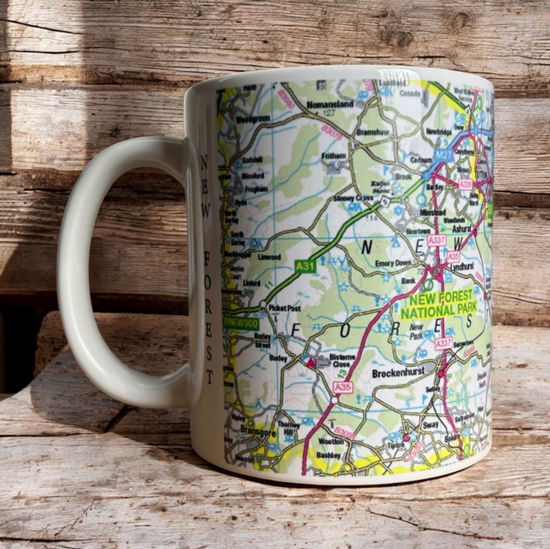 Cover for OS Map Ceramic Mug - New Forest National Park (MERCH) (2025)