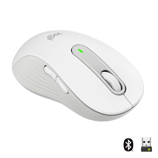 Logitech - M650 Signature - Large Wireless Mouse - White ( Left Handed ) - Logitech - Merchandise - Logitech - 5099206097216 - 