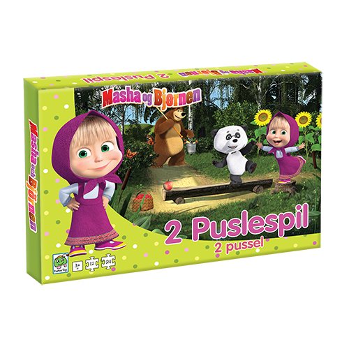Masha & the Bear 2 Puzzles - Masha and the Bear - Barbo Toys - Annen - GAZELLE BOOK SERVICES - 5704976076216 - 13. desember 2021