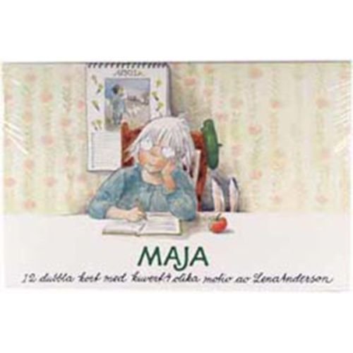 Cover for Hjelm Förlag · Brevmappe Maja 12 dobbelte kort m/4 motiv (Postkarten) (2000)