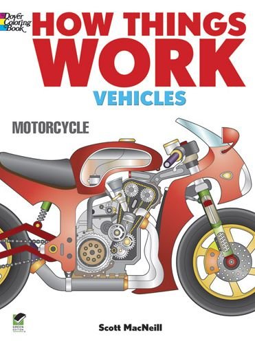 Cover for Scott Macneill · How Things Work - Vehicles Coloring Book (Paperback Bog) (2014)