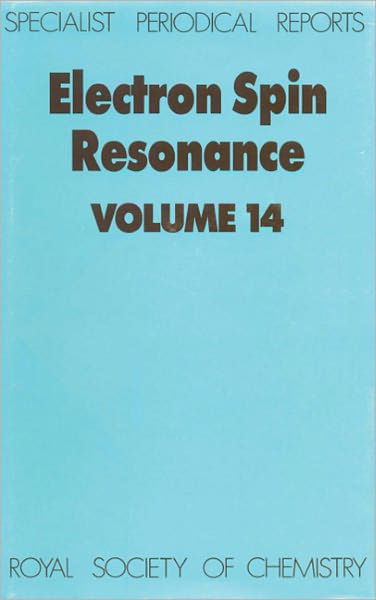 Cover for Royal Society of Chemistry · Electron Spin Resonance: Volume 14 - Specialist Periodical Reports (Gebundenes Buch) (1994)