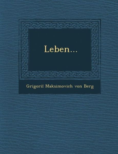 Cover for Grigori · Leben... (Pocketbok) (2012)