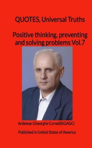 Cover for Ardelean Gheorghe Cornel (BIGAGC) · Positive thinking, preventing and solving problems (Paperback Bog) (2020)