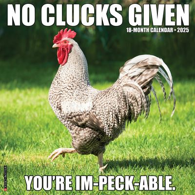 Willow Creek Press · No Clucks Given 2025 12 X 12 Wall Calendar (Kalender) (2024)