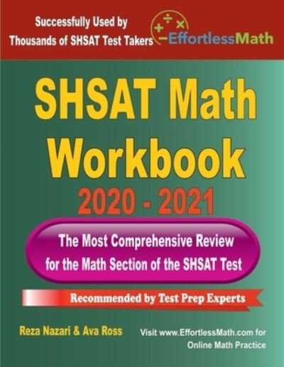 Cover for Ava Ross · SHSAT Math Workbook 2020 - 2021 (Paperback Bog) (2020)
