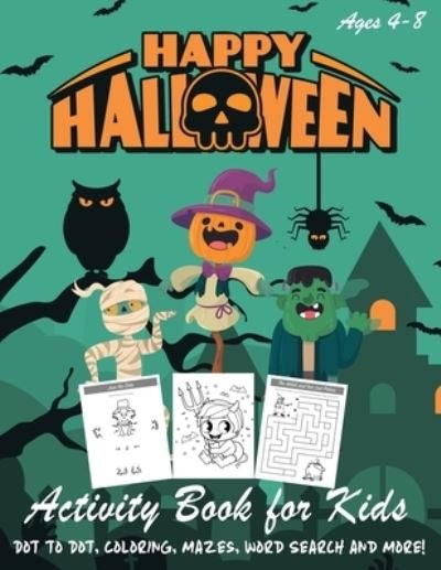 Cover for Happy Kid Press · Happy Halloween Activity Book for Kids (Pocketbok) (2019)