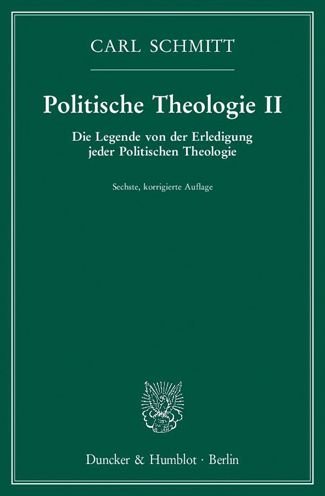 Cover for Schmitt · Politische Theologie II. (Bog) (2017)