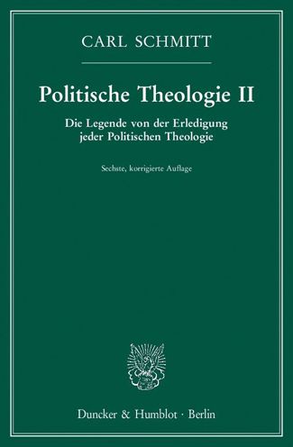 Cover for Schmitt · Politische Theologie II. (Book) (2017)